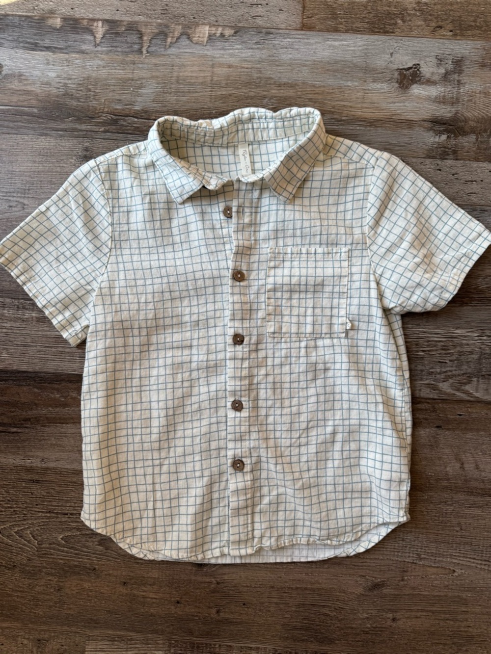 Rylee + Cru Boys' Short Sleeve Button-Up size 6/7